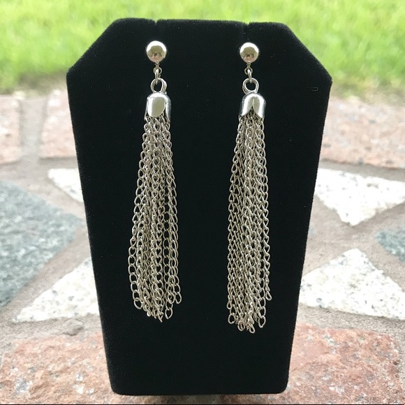 π΄SALE ! Silver dangly tassel chain nickel free - Picture 5 of 8